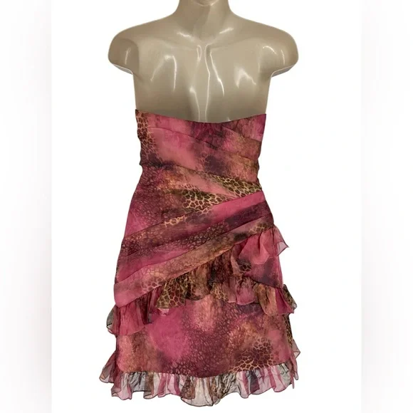 Faviana New York Ruffled Chiffon Dress - Picture 3 of 6